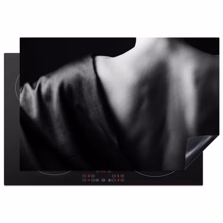 Inductie beschermer - Schouder - Zijde - Rug - Zwart - Wit - Elegant — 1