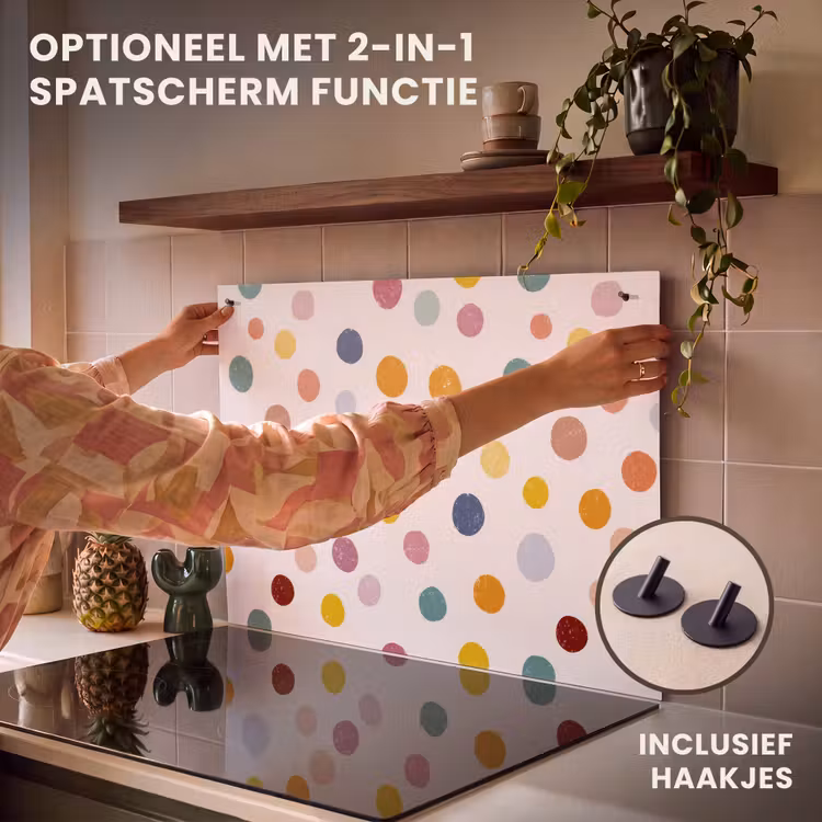 Inductie beschermer - Stippen - Subtiel - Kleurrijk — 10