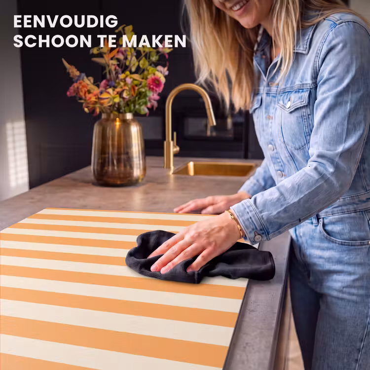 Inductie beschermer - Strepen - Patroon - Oranje — 6