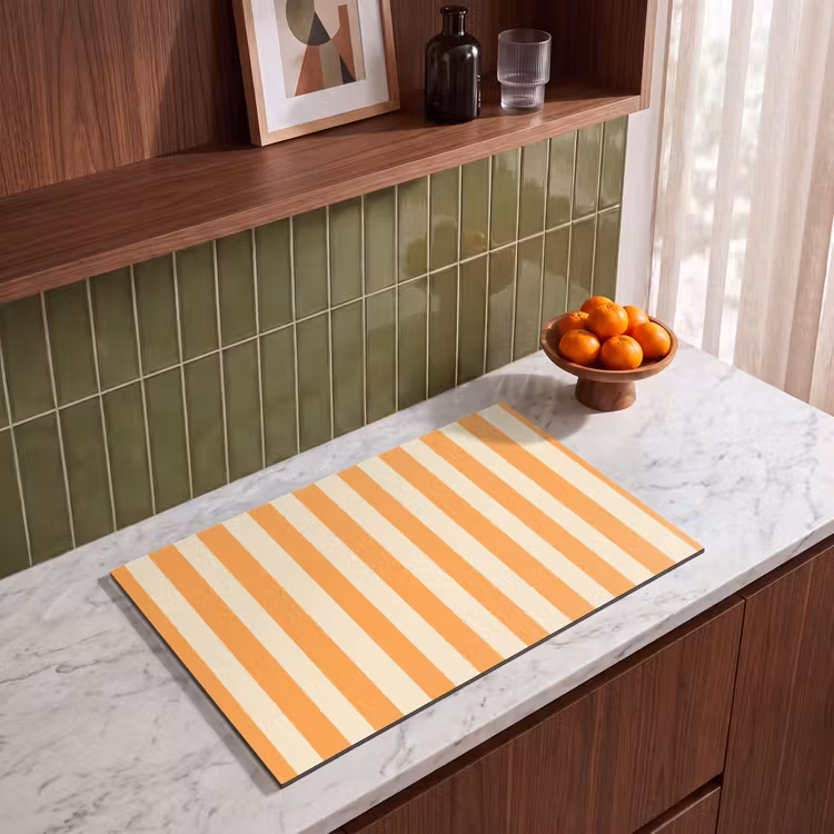 Inductie beschermer - Strepen - Patroon - Oranje — 8