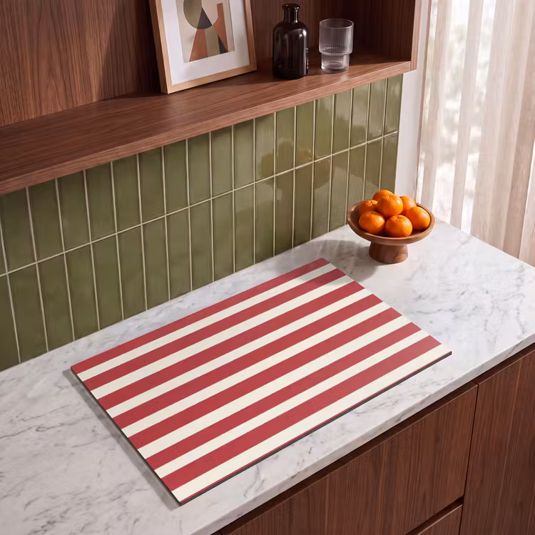 Inductie beschermer - Strepen - Patroon - Rood — 8