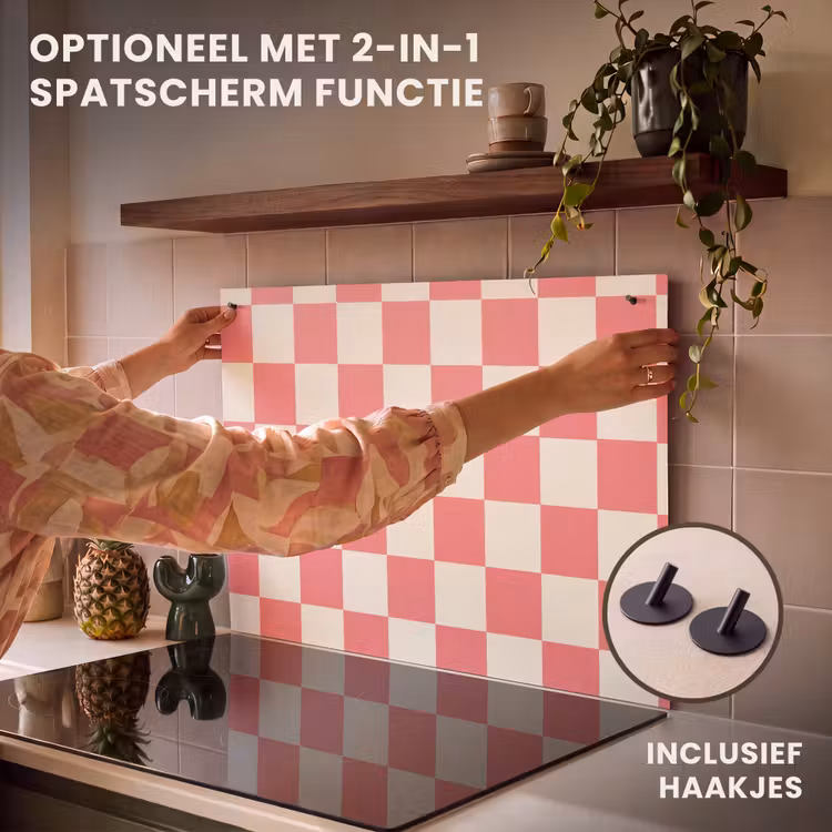 Inductie beschermer - Traditioneel - Patroon - Roze — 10