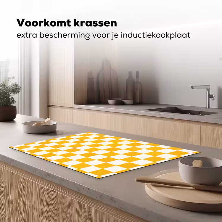 Inductie beschermer - Traditioneel - Patroon - Geel — 3