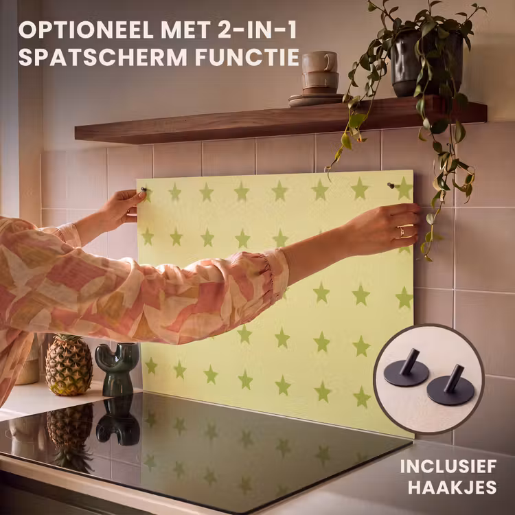 Inductie beschermer - Sterren - Patroon - Groen — 10