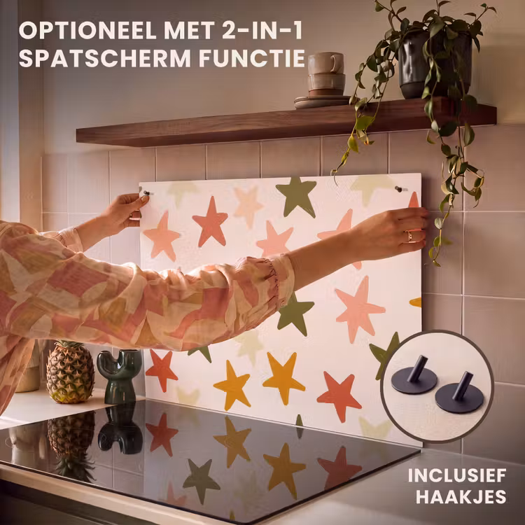 Inductie beschermer - Sterren - Patroon - Kleurrijk — 10