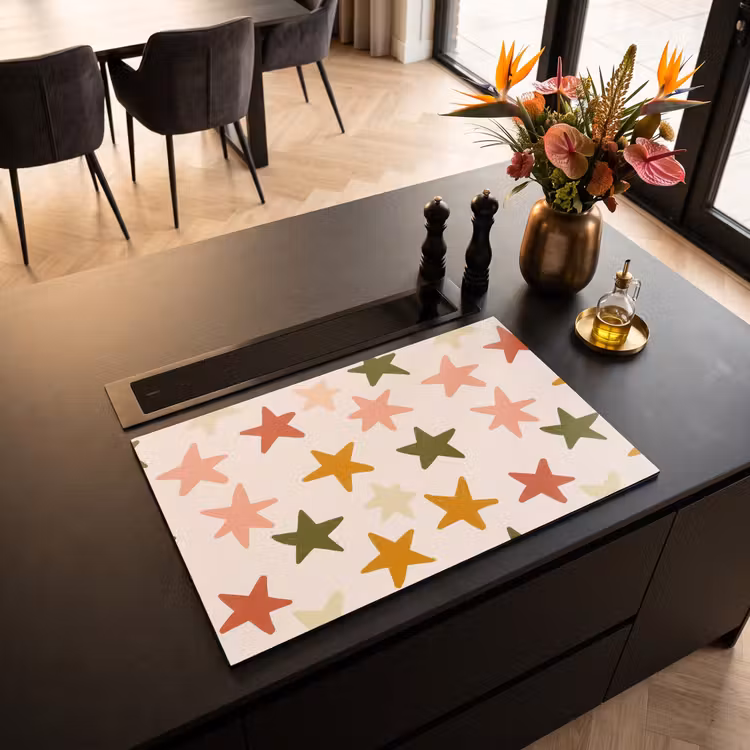 Inductie beschermer - Sterren - Patroon - Kleurrijk — 5