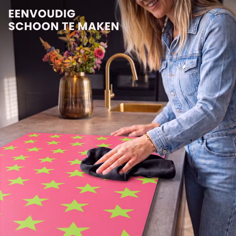 Inductie beschermer - Sterren - Patroon - Roze — 6