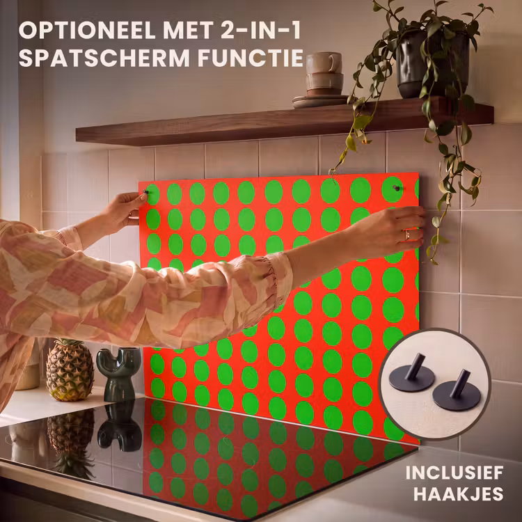 Inductie beschermer - Stippen - Patroon - Groen — 10