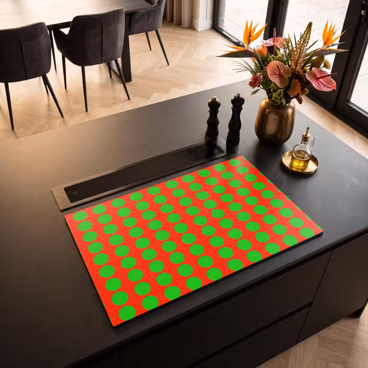 Inductie beschermer - Stippen - Patroon - Groen — 5