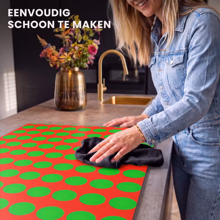 Inductie beschermer - Stippen - Patroon - Groen — 6