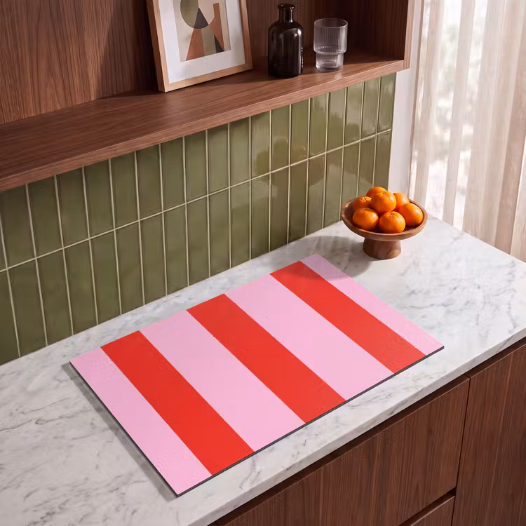 Inductie beschermer - Strepen - Klassiek - Roze — 8