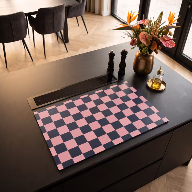 Inductie beschermer - Traditioneel - Patroon - Blauw - Roze — 5