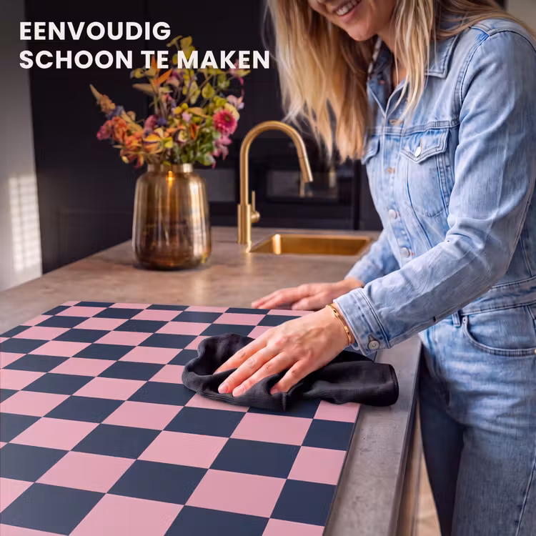 Inductie beschermer - Traditioneel - Patroon - Blauw - Roze — 6
