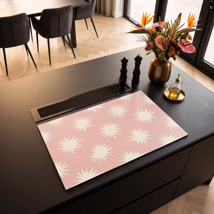 Inductie beschermer - Zonnen - Patroon - Roze — 5