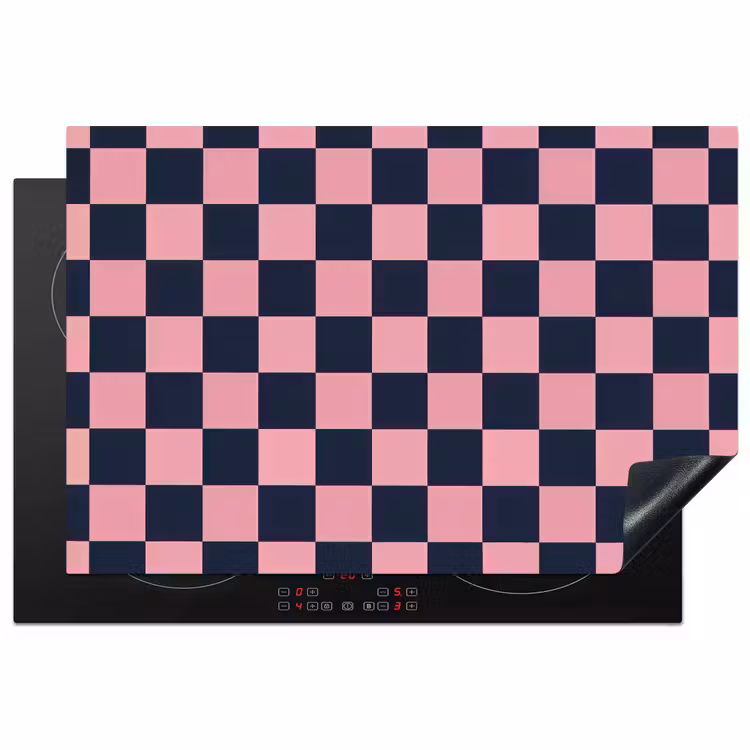 Inductie beschermer - Traditioneel - Patroon - Blauw - Roze — 1