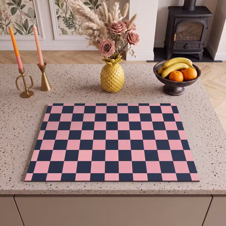 Inductie beschermer - Traditioneel - Patroon - Blauw - Roze — 2