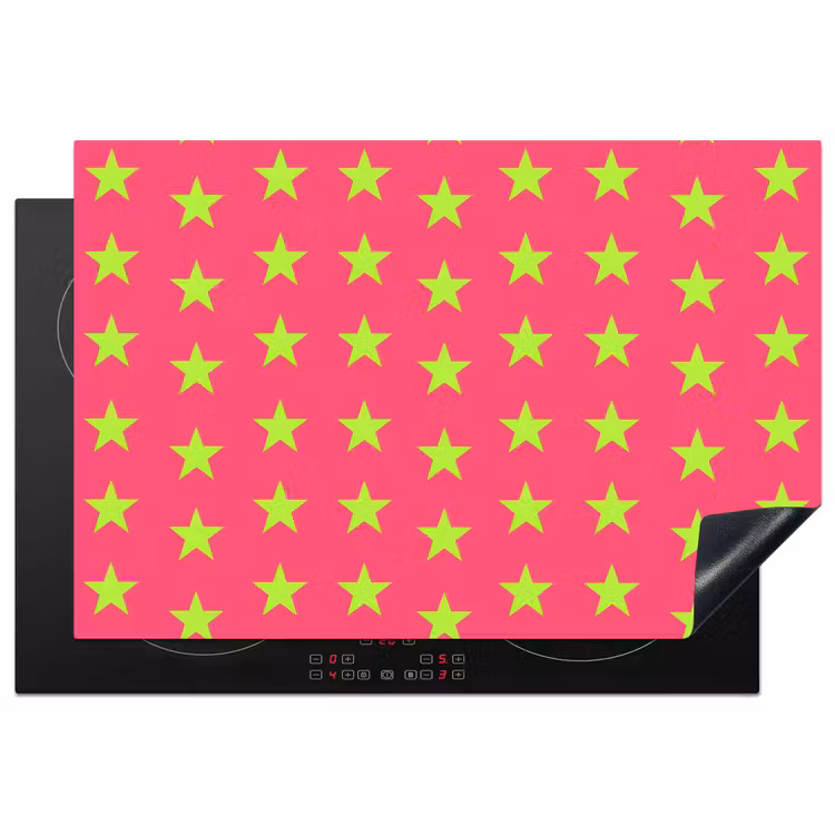 Inductie beschermer - Sterren - Patroon - Roze — 1