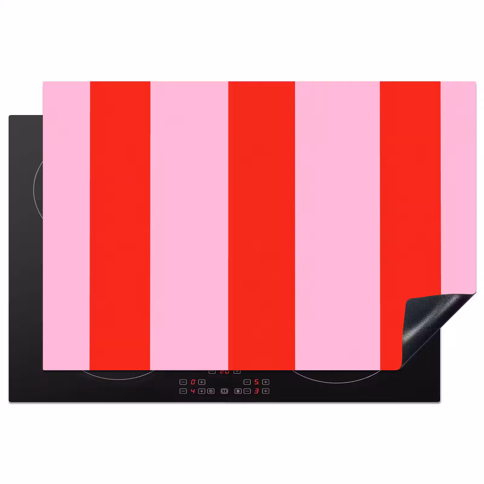 Inductie beschermer - Strepen - Klassiek - Roze — 1