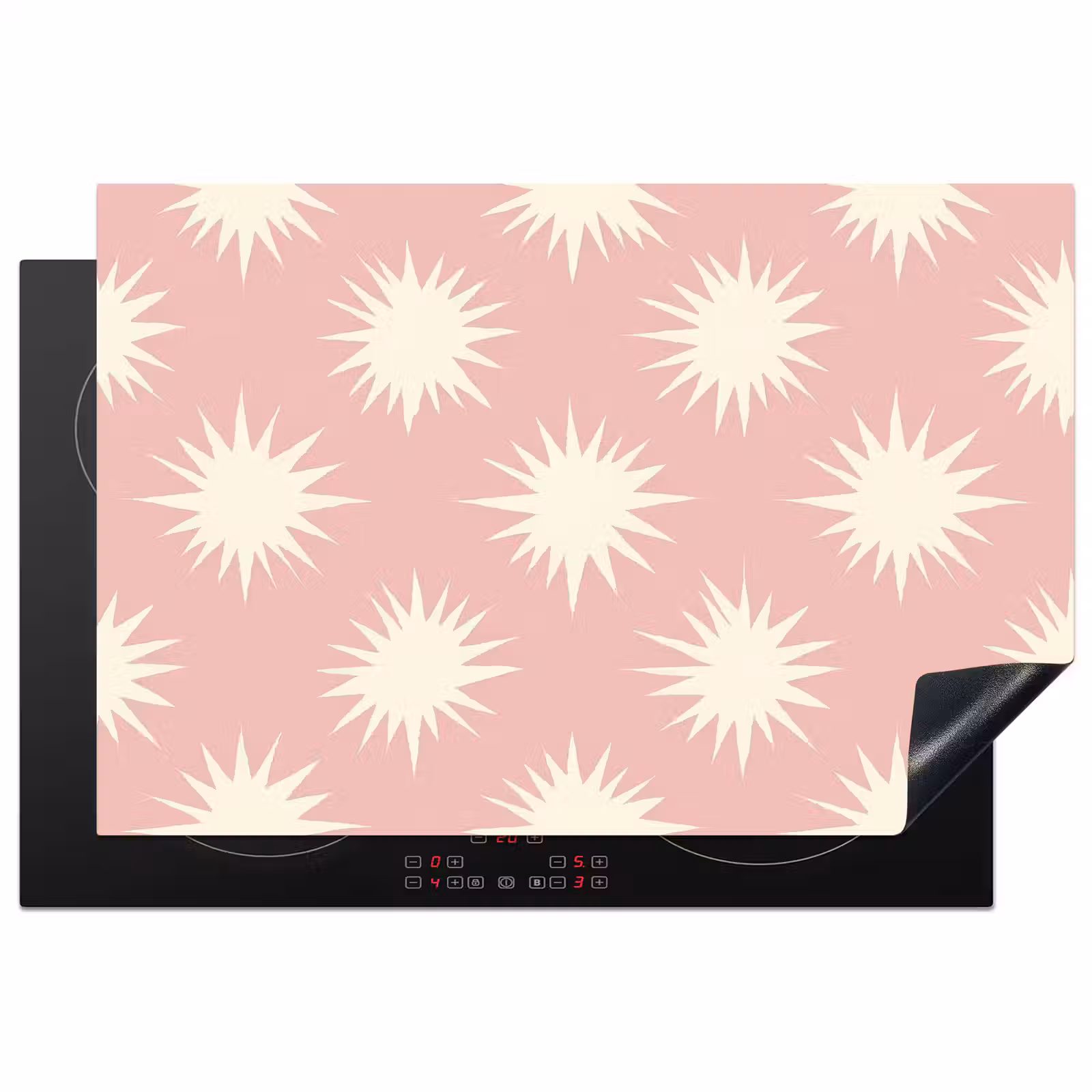Inductie beschermer - Zonnen - Patroon - Roze — 1