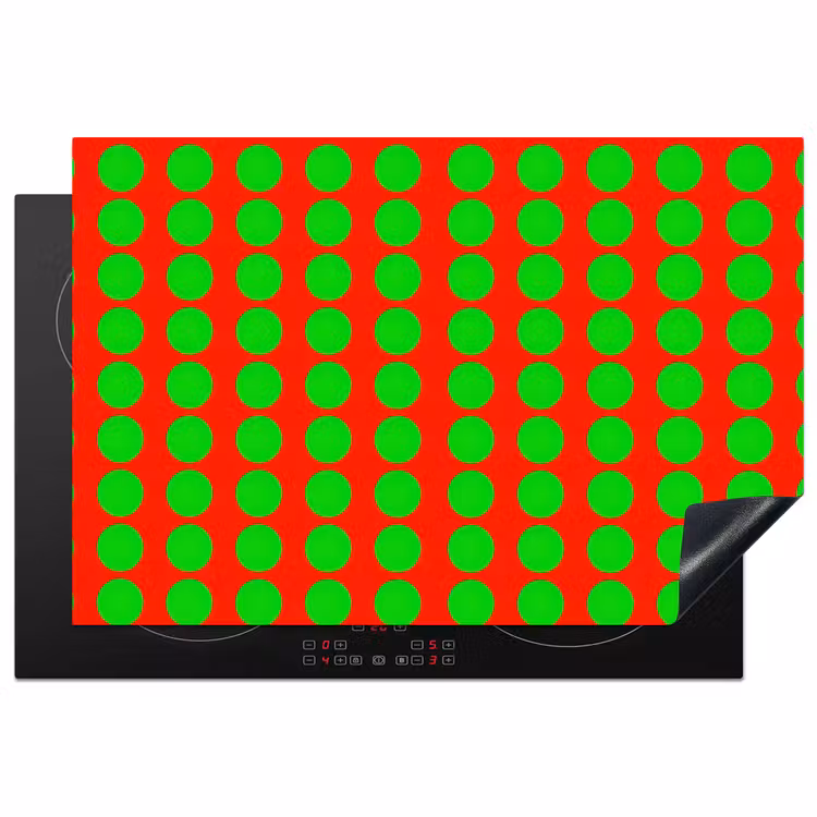 Inductie beschermer - Stippen - Patroon - Groen — 1