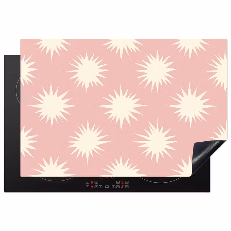 Inductie beschermer - Zonnen - Patroon - Roze — 1