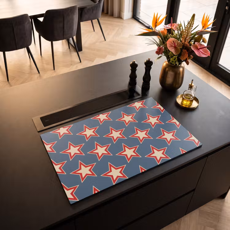 Inductie beschermer - Ster - Klassiek - Blauw — 5