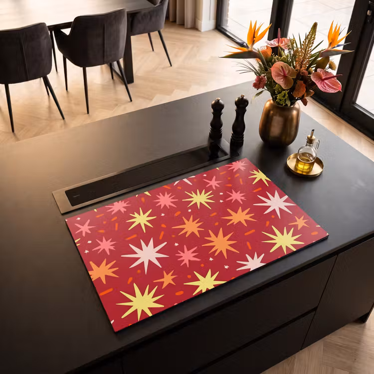 Inductie beschermer - Sterren - Speels - Rood — 5