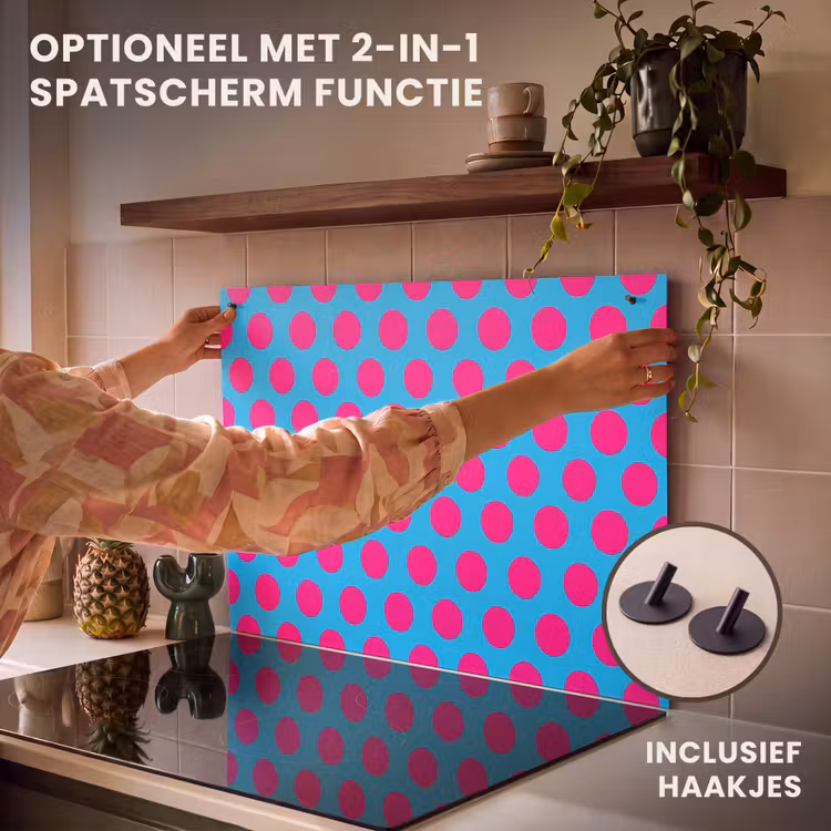 Inductie beschermer - Stippen - Klassiek - Roze — 10