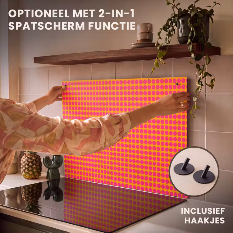 Inductie beschermer - Stippen - Patroon - Oranje — 10