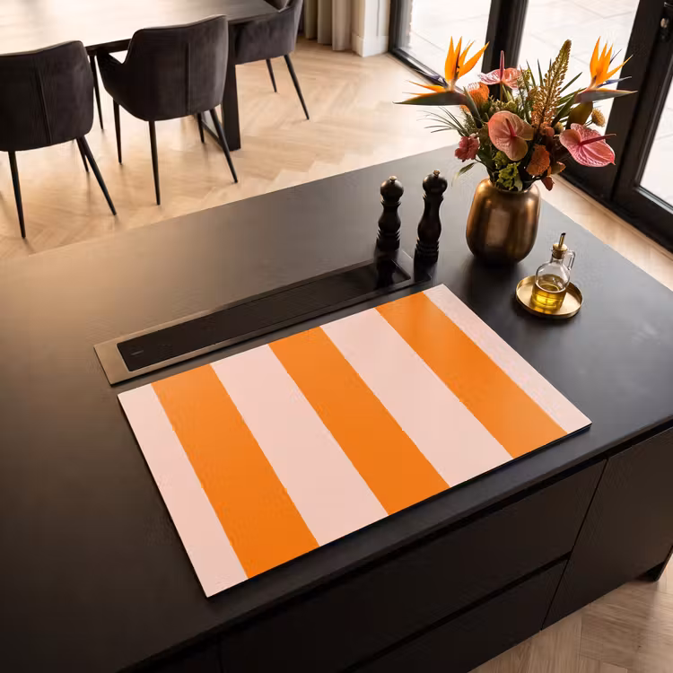 Inductie beschermer - Strepen - Modern - Oranje — 5