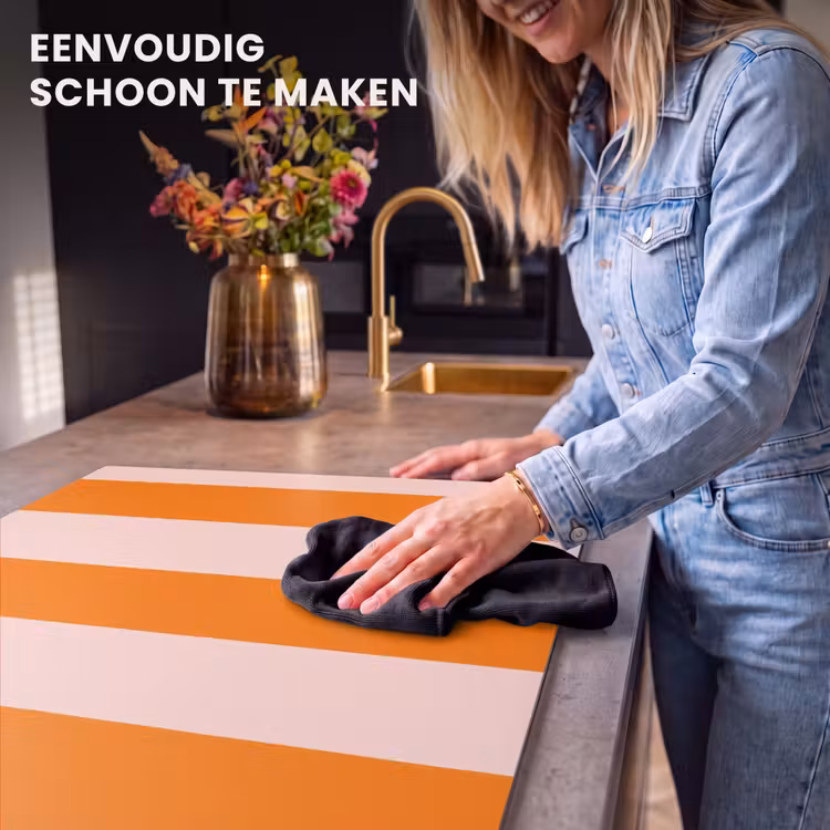 Inductie beschermer - Strepen - Modern - Oranje — 6