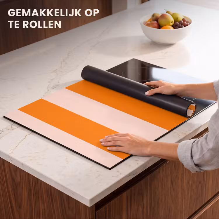 Inductie beschermer - Strepen - Modern - Oranje — 7