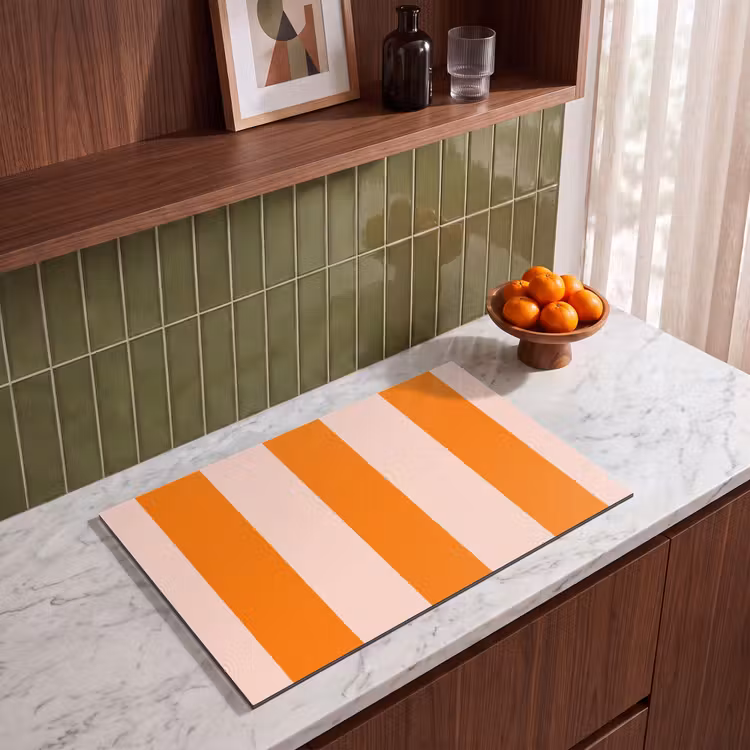 Inductie beschermer - Strepen - Modern - Oranje — 8