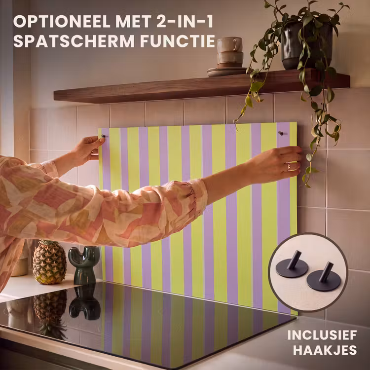 Inductie beschermer - Strepen - Patroon - Groen — 10