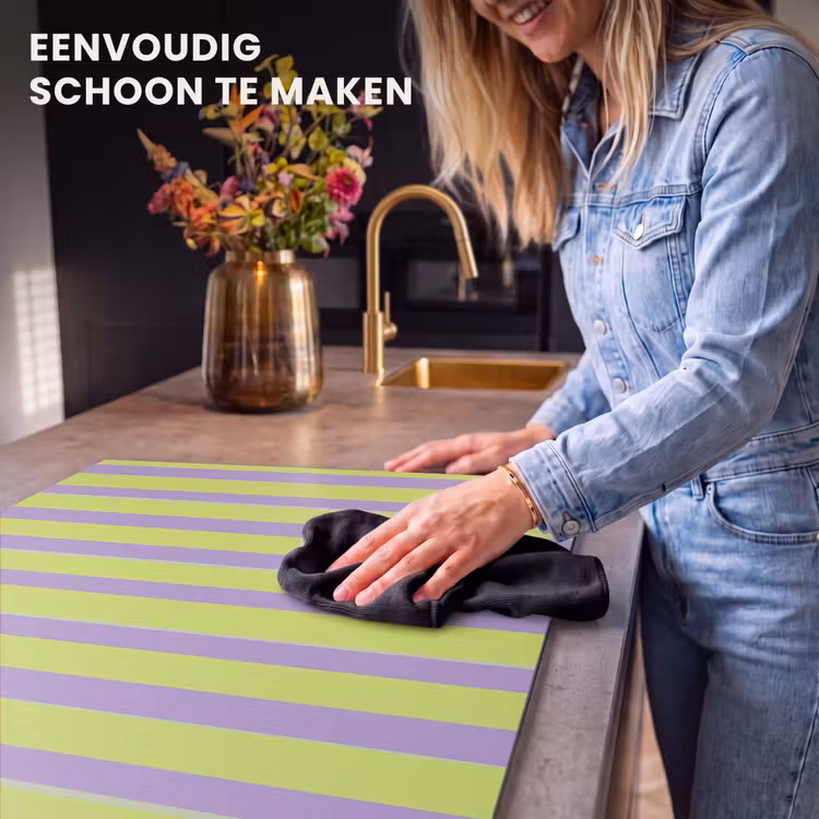 Inductie beschermer - Strepen - Patroon - Groen — 6