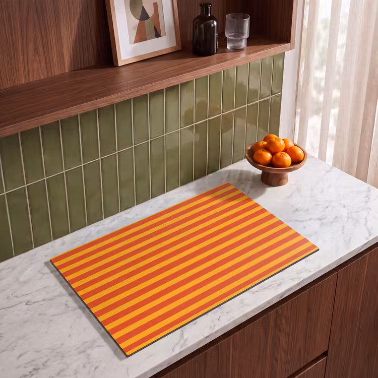 Inductie beschermer - Strepen - Patroon - Oranje — 8