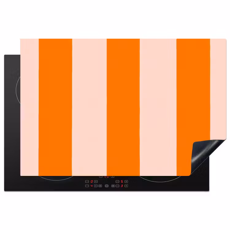 Inductie beschermer - Strepen - Modern - Oranje — 1