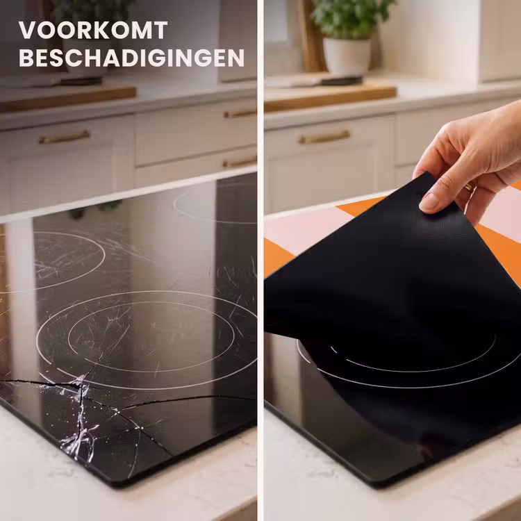 Inductie beschermer - Strepen - Modern - Oranje — 3