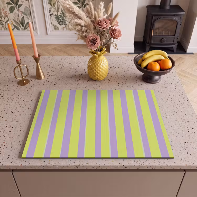 Inductie beschermer - Strepen - Patroon - Groen — 2