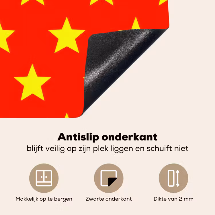 Inductie beschermer - Ster - Patroon - Geel — 9