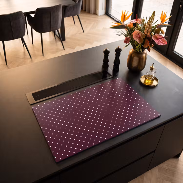 Inductie beschermer - Stippen - Modern - Paars — 5
