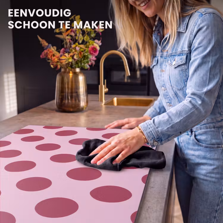 Inductie beschermer - Stippen - Patroon - Bordeaux — 6