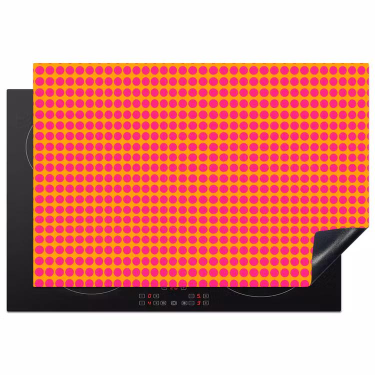 Inductie beschermer - Stippen - Patroon - Oranje — 1