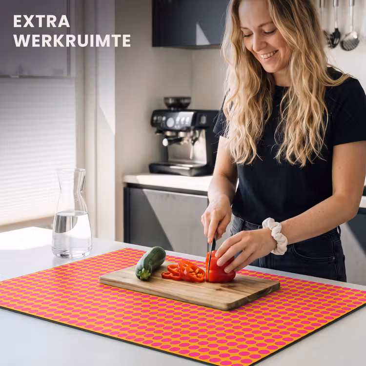 Inductie beschermer - Stippen - Patroon - Oranje — 4