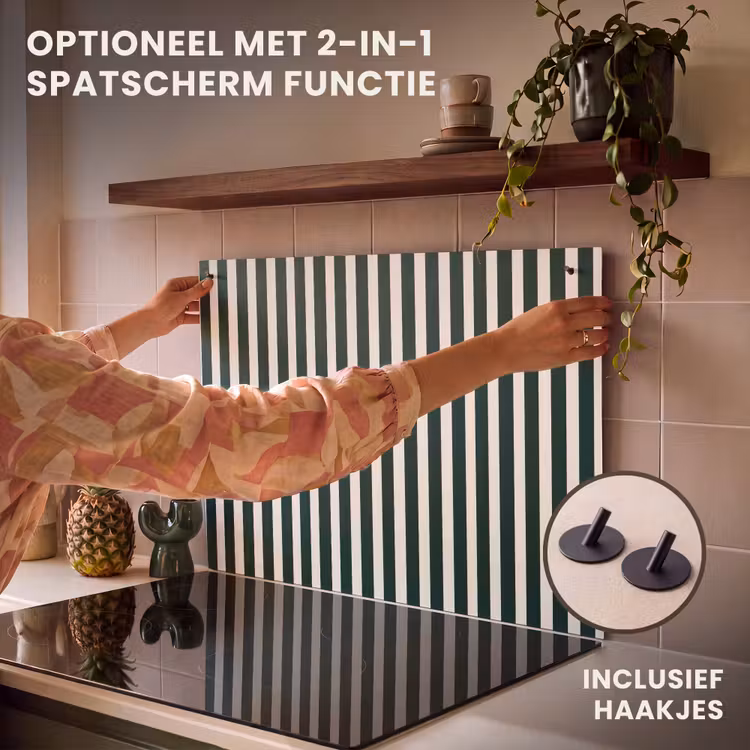 Inductie beschermer - Strepen - Klassiek - Groen — 10