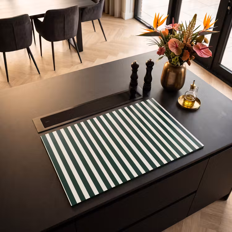 Inductie beschermer - Strepen - Klassiek - Groen — 5
