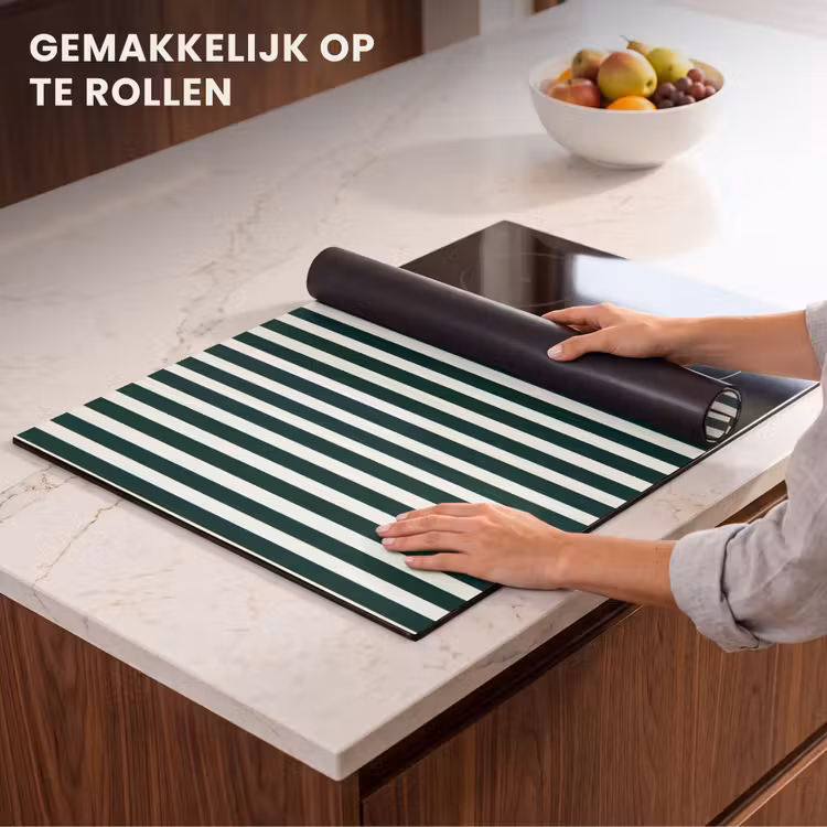 Inductie beschermer - Strepen - Klassiek - Groen — 7