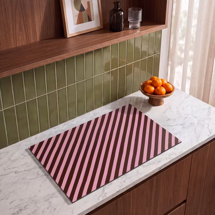 Inductie beschermer - Strepen - Roze - Bruin — 8