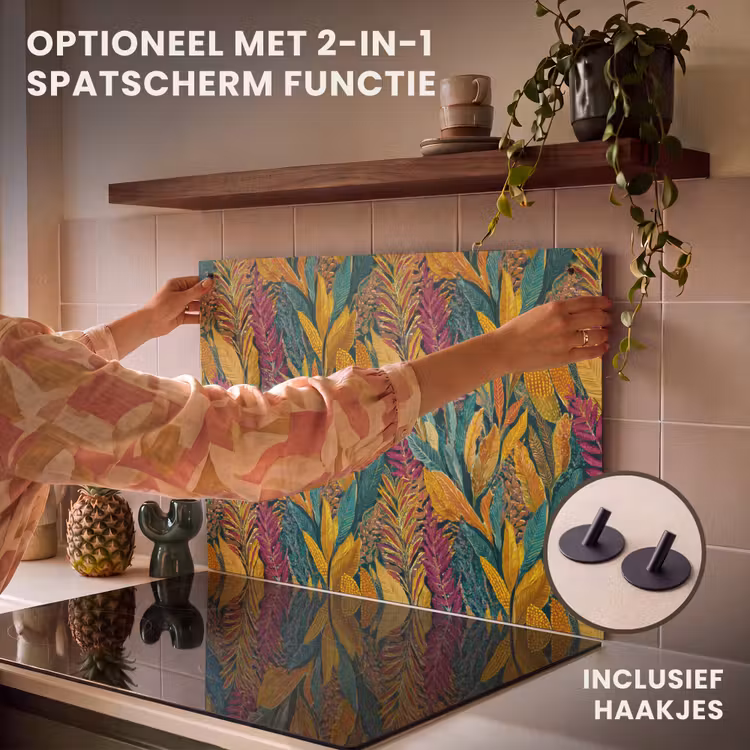 Inductie beschermer - Tropische - Botanisch - Patroon - Kleurrijk - Exotisch — 10