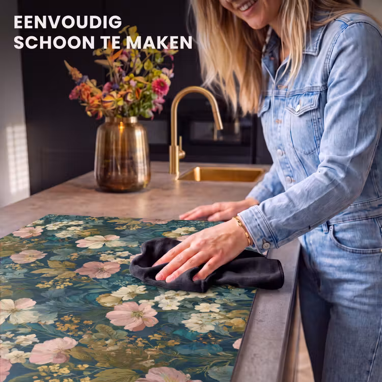 Inductie beschermer - Wilde bloemen - Botanisch - Patroon - Roze - Romantisch — 6